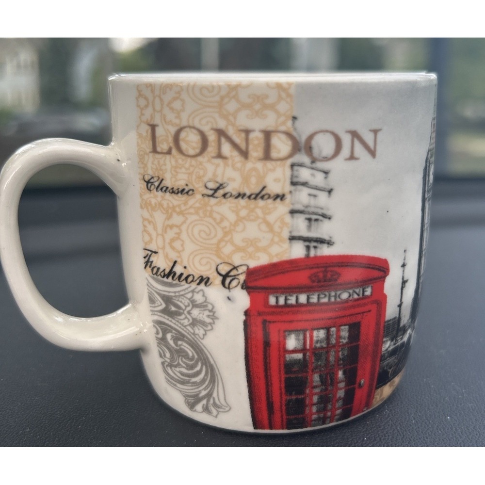 London Mug Small 3x3 Perfect Gift For Tea Time / Coffee/Expresso Landmarks Cute